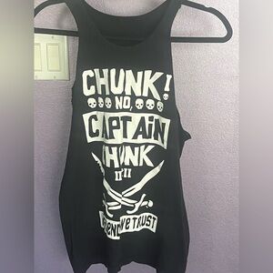 mens black skull sword Captain chunk top shirt short sleeve tee Gym muscle tank